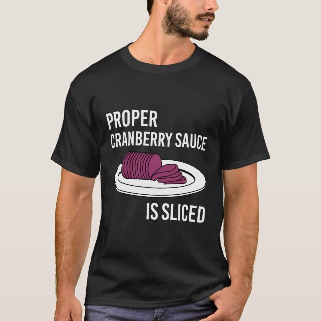 Camiseta La Salsa De Cranberry Enlatada Está Jellieada Y Co (Anverso)