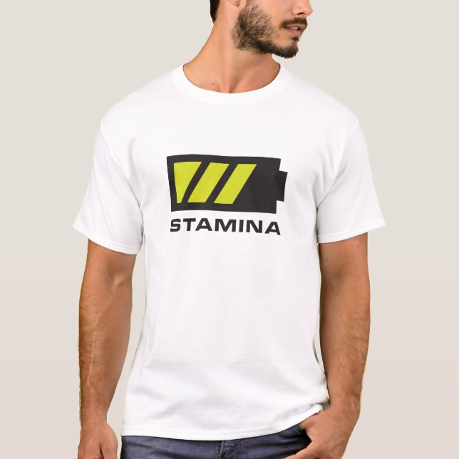 Camiseta La salud de los hombres del poder de batería de la (Anverso)