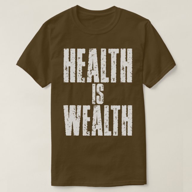 Camiseta La salud es buena (Diseño del anverso)