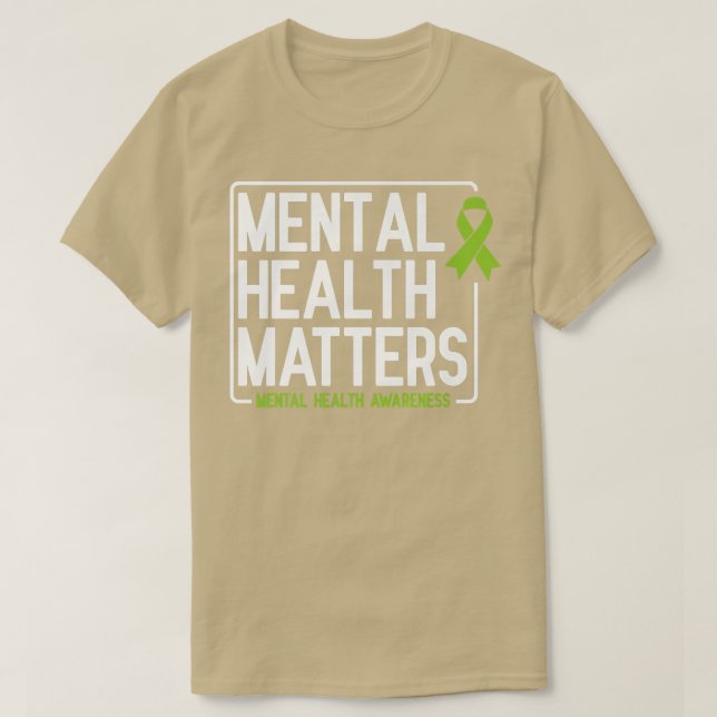 Camiseta La salud mental afecta a los hombres La salud ment (Diseño del anverso)