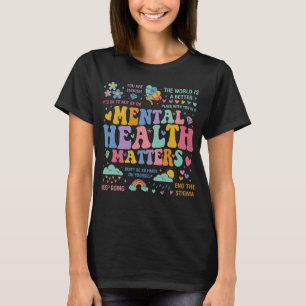 Camiseta La salud mental de las mujeres la ansiedad Inspira