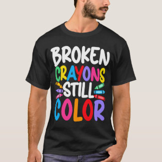 Camiseta La salud mental de los crayones rotos de hombres