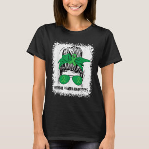 Camiseta La salud mental de Messy Bun S La Cinta Verde De C