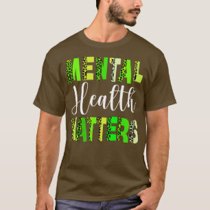 Camiseta La Salud Mental Importa Enfermedades Cerebrales Hu
