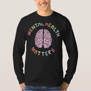 Camiseta La salud mental importa la conciencia del cerebro