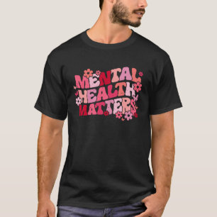 Camiseta La salud mental importa la mariposa estética retro