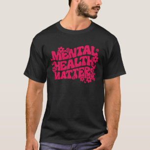 Camiseta La salud mental importa la mariposa estética retro