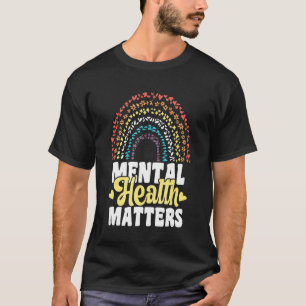 Camiseta La salud mental importa la psicología del cerebro