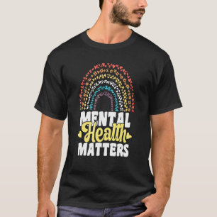 Camiseta La salud mental importa la psicología del cerebro