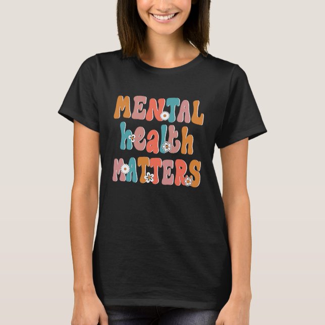 Camiseta La salud mental importa la ropa de moda (Anverso)