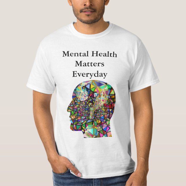 Camiseta La salud mental importa los T-Camisa-Hombres (Anverso)