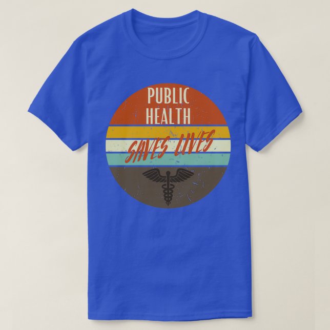 Camiseta la salud pública salva vidas (Diseño del anverso)