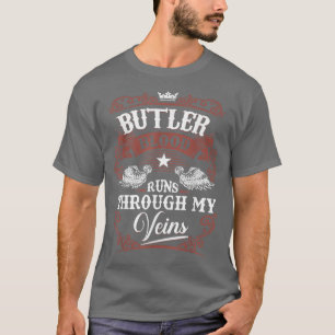 Camiseta La Sangre BUTLER Corre A Través De Mis venas Nombr