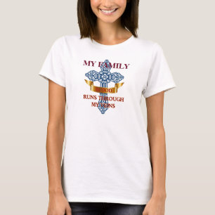 Camiseta La sangre de la familia corre por mis venas