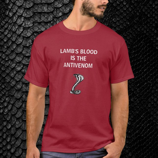 Camiseta La sangre del cordero patriota cristiano es el ánt (Subido por el creador)