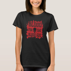 Camiseta La Sangre Del Cráneo Malvado Por La Sangre Dios De