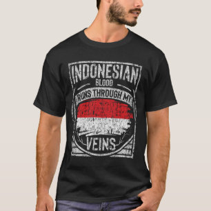 Camiseta La sangre indonesia corre por mis venas