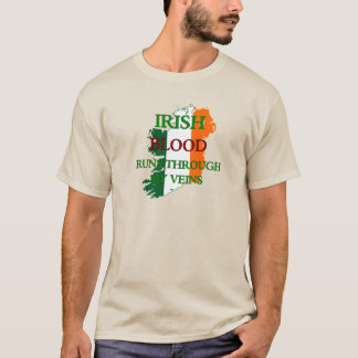Camiseta La sangre irlandesa corre por mis venas