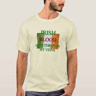 Camiseta La sangre irlandesa corre por mis venas