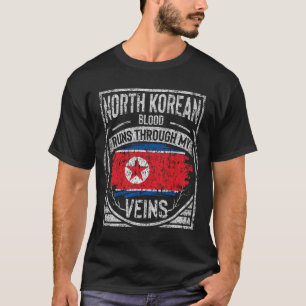 Camiseta La sangre norcoreana corre por mis venas