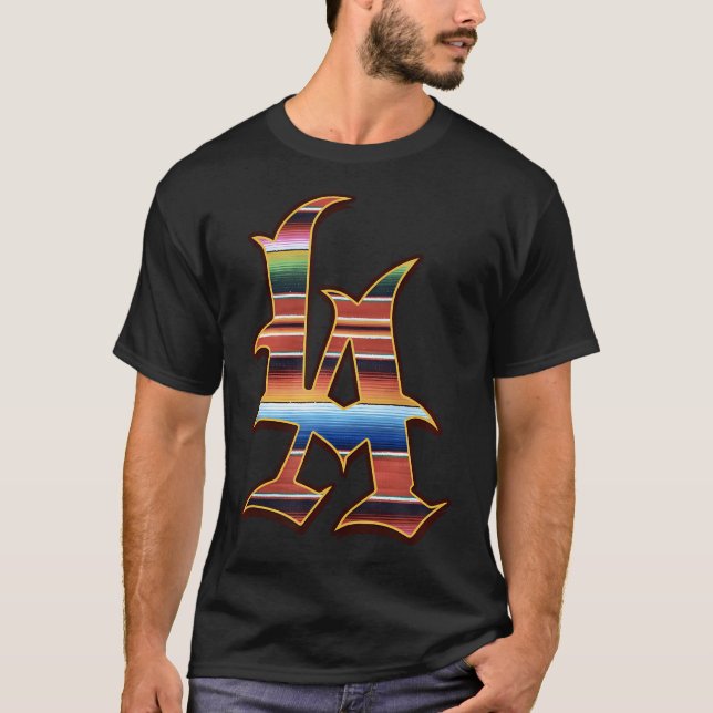 Camiseta La Sarape Los Angeles La Sarape Este La Baseball M (Anverso)
