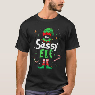 Camiseta La Sassy Elf Xmas Matando Navidades Por Familia