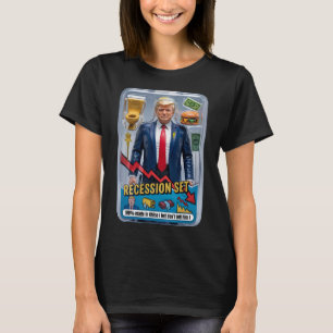Camiseta La sátira de Trump sobrevivió a la recesión caja d