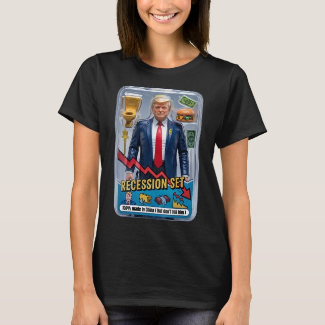 Camiseta La sátira de Trump sobrevivió a la recesión caja d (Anverso)