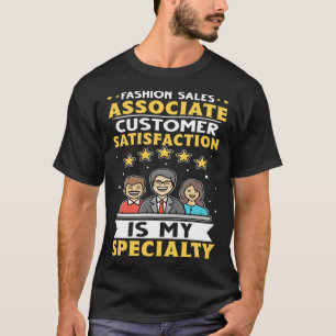 Camiseta La Satisfacción De Los Clientes Del Asociado De Ve