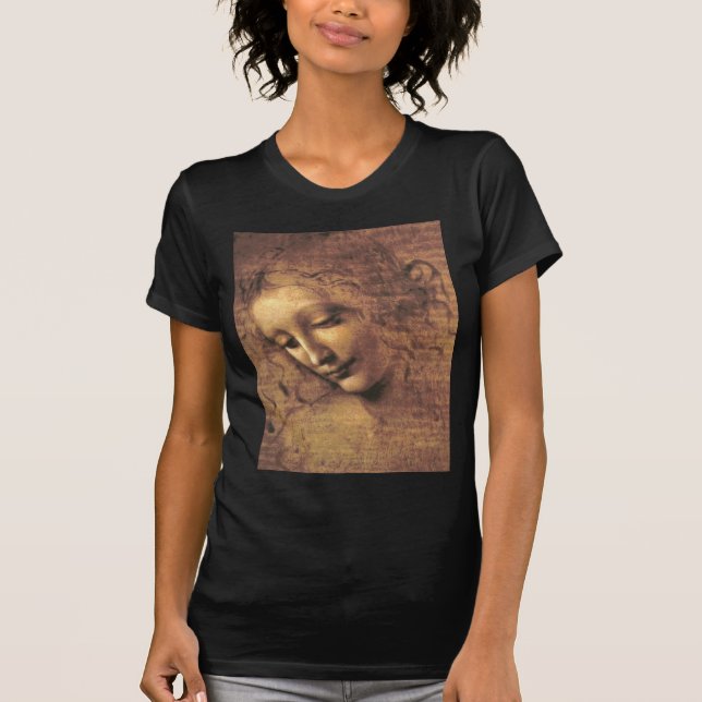 Camiseta La Scapigliata de Leonardo da Vinci (Anverso)