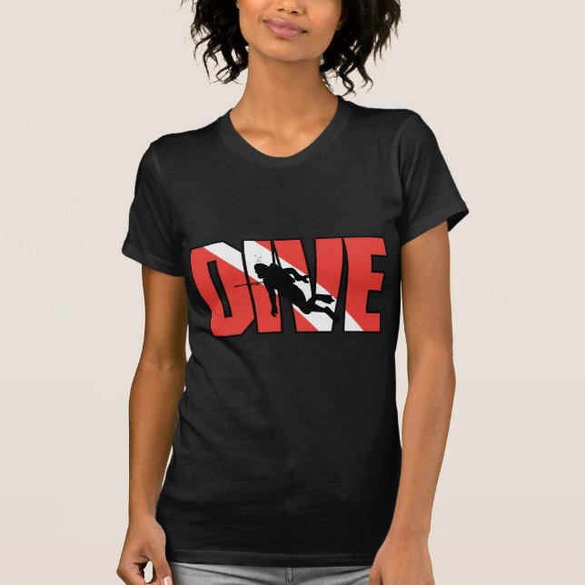 Camiseta La SCUBA conduce a la mujer (Anverso)