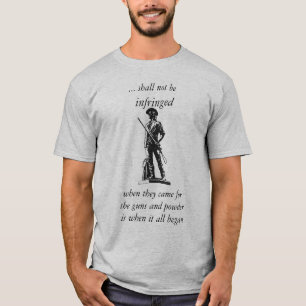 Camiseta La segunda enmienda - no será infringida