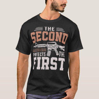 Camiseta La segunda enmienda protege la primera