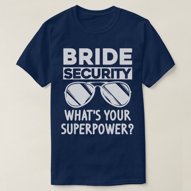 Camiseta La seguridad de las mujeres novias, ¿cuál es tu se (Diseño del anverso)