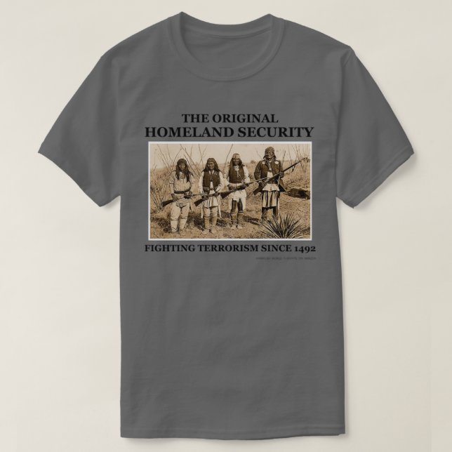 Camiseta La seguridad nacional original contra el terrorism (Diseño del anverso)