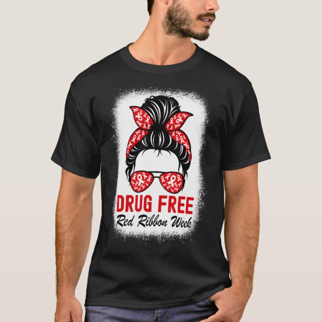 Camiseta La semana de la cinta roja libre de drogas, la cob (Anverso)