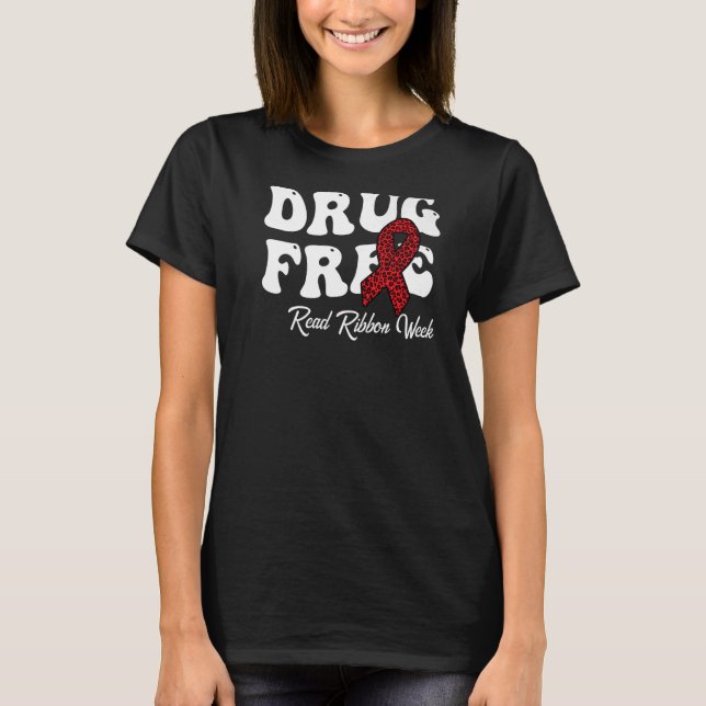 Camiseta La Semana de la Cinta Roja Libre de Medicamentos ( (Anverso)