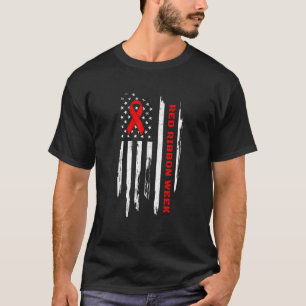 Camiseta La Semana de la Cinta Roja Vierte Bandera Estadoun