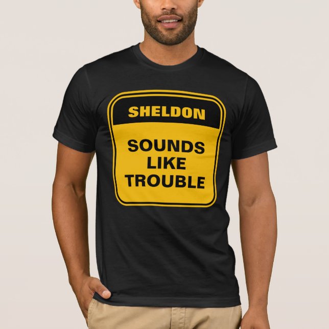Camiseta La señal de la carretera amarilla suena como un pr (Anverso)