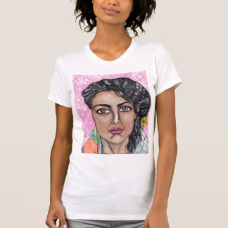 Camiseta la señora de la fruta y de las flores