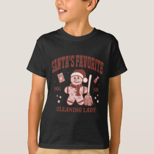 Camiseta La señora de la limpieza favorita de Santa Navidad