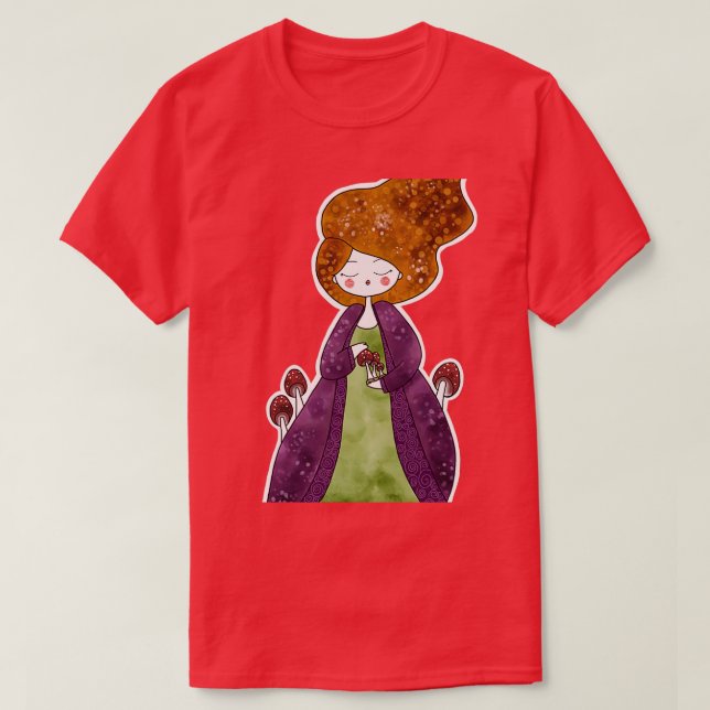 Camiseta La señora de los hongos (Diseño del anverso)