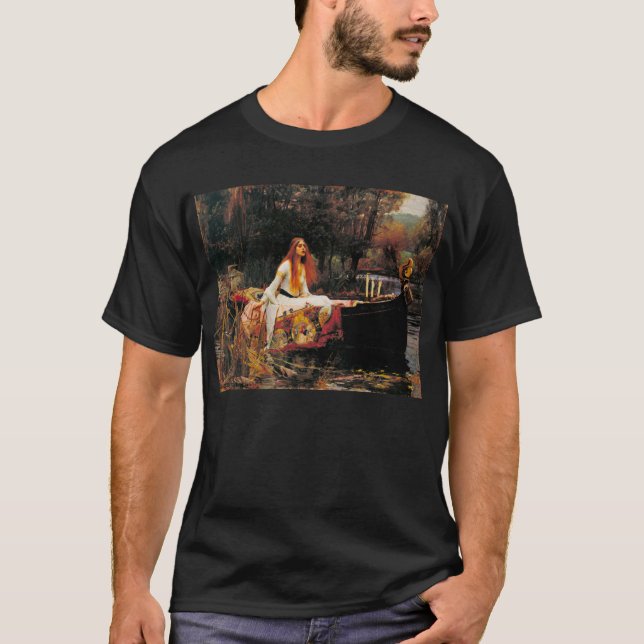 Camiseta La señora de Shalott, C. 1888 por el Waterhouse de (Anverso)