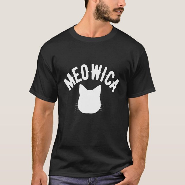 Camiseta La Señora Del Gato De Meowica 4 De Julio De Améric (Anverso)