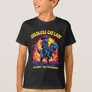Camiseta La Señora del Gato Sin Niños Contra El Gato Patria