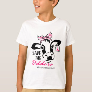 Camiseta La Señora Vaca Ternera de Conciencia del Cáncer de