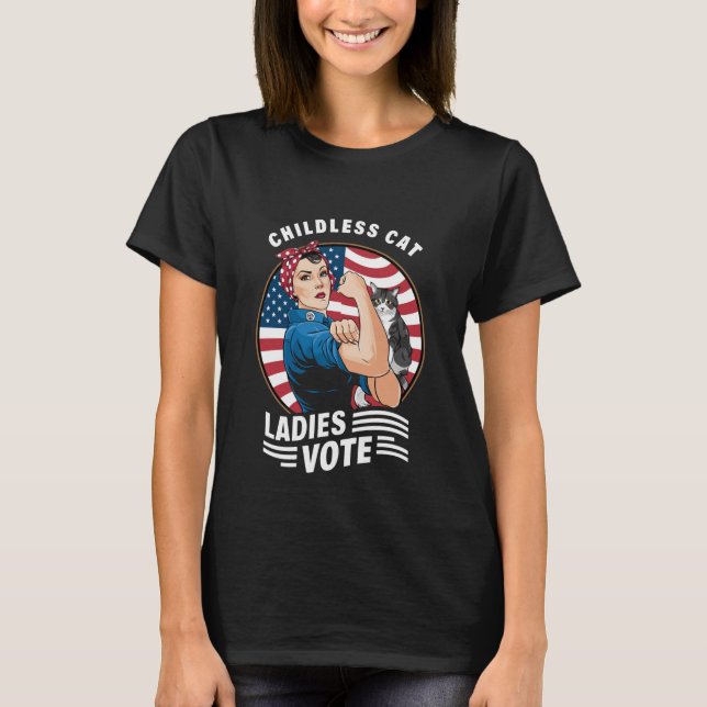Camiseta La señorita Gato Infantil Vota A Rosie The Rivete (Anverso)