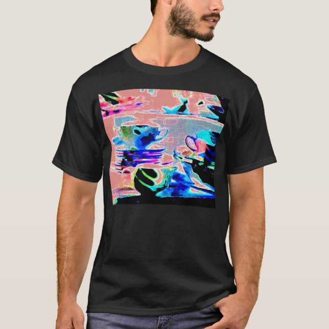 Camiseta La serenata sirve rosa rayado (Anverso)
