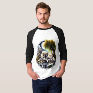 Camiseta La Serenidad De La Luna Un Lobo Sumiso