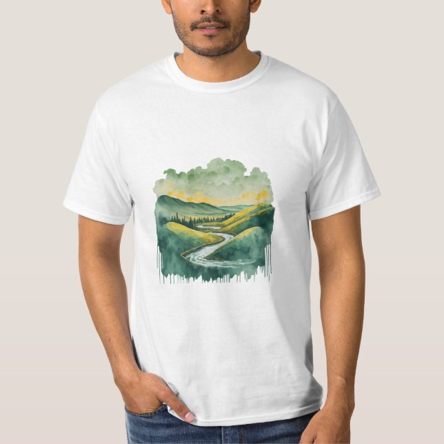 Camiseta La serenidad de la naturaleza (Anverso)